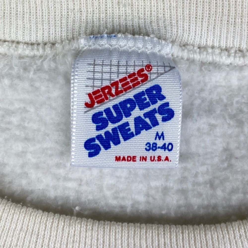 Vintage 1987 USAFA Air Force Academy Jerzees Super Sweats White Crewneck Medium - Picture 4 of 10